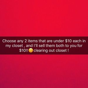 Clearing out closet !! SALE GOING ON RIGHT NOW